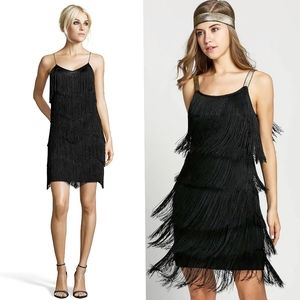 BIZZ GIRL🖤Fringe Sequins Slim-Fit Dress